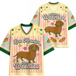 ChaoticClub Less Meanies More Weenies Dachshund Summer Mesh Jersey