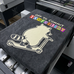ChaoticClub Off To Commit Tomfoolery Raccoon Wash T-Shirt