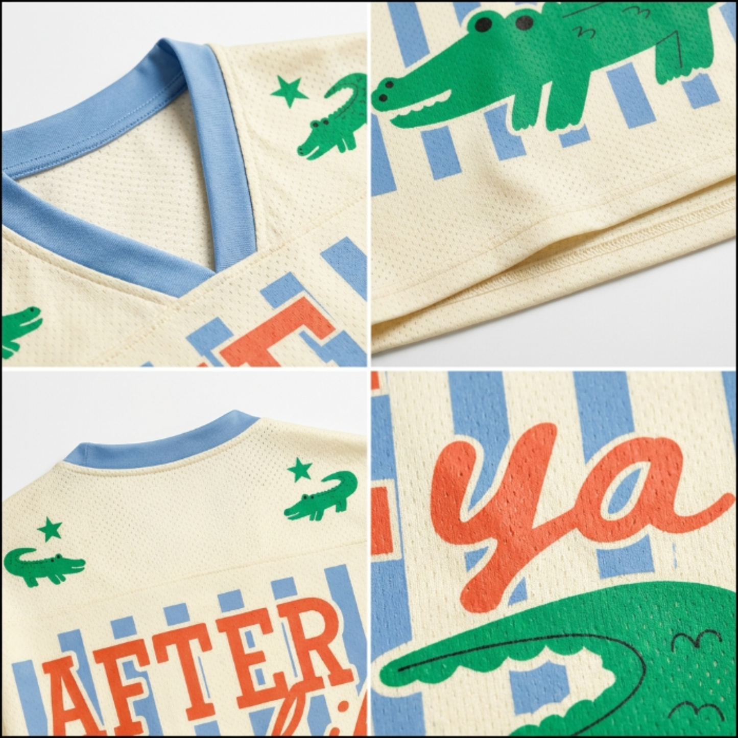 ChaoticClub Striped See Ya Later Mesh Jersey