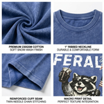 Chaoticclub 250th Feral Free Raccoon Washed T-Shirt