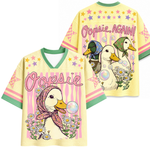 ChaoticClub Oopsie Cute Duck Floral Bubblegum Summer Mesh Jersey