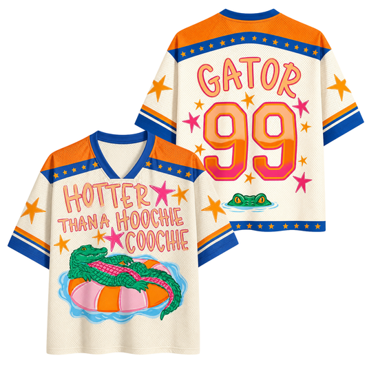 ChaoticClub Gator Hotter Than A Hoochie Coochie Mesh Jersey