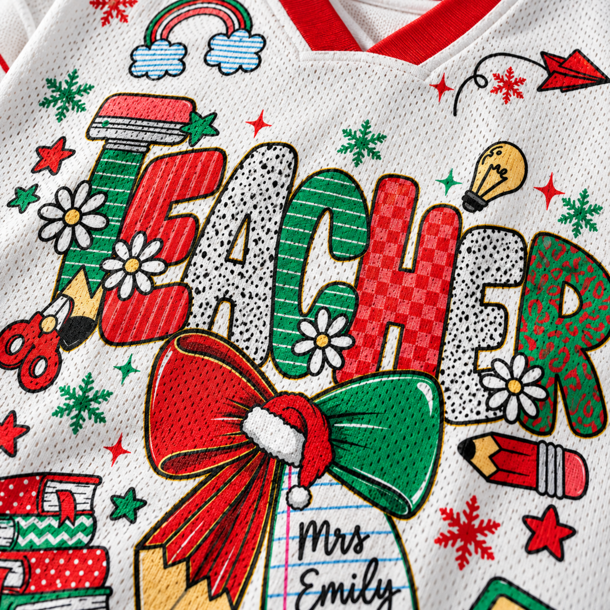 Chaotic Club School Staff Christmas School Mesh Jersey