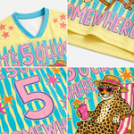ChaoticClub It’s 5 o’clock Somewhere Leopard Summer Mesh Jersey
