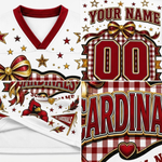 Chaotic Club Custom Mascot Coquette Bow Game Day Mesh Jersey