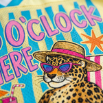 ChaoticClub It’s 5 o’clock Somewhere Leopard Summer Mesh Jersey