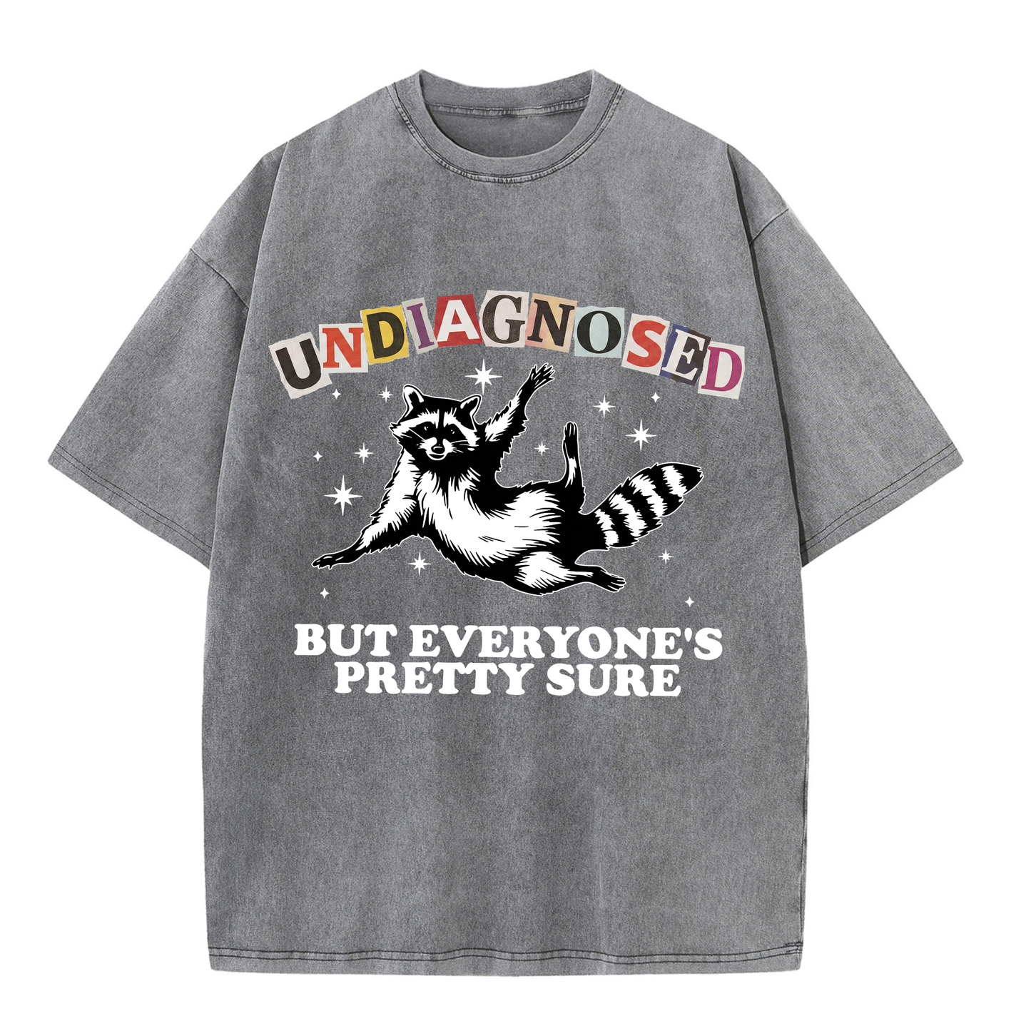 ChaoticClub Undiagnosed Racconn Washed T-Shirt