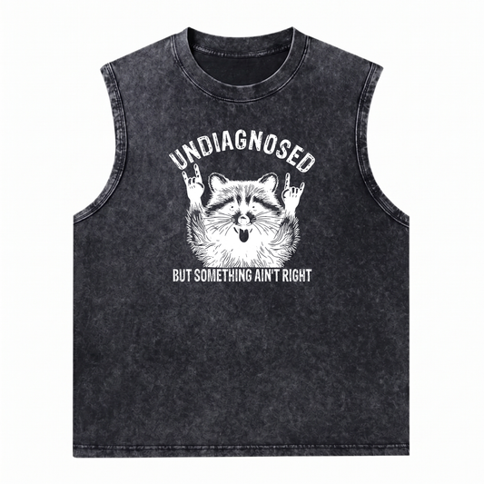 ChaoticClub Undiagnosed Rock Raccoon Wash Tanktop