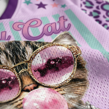 ChaoticcClub Easy Cat Mesh Jersey - Lifestyle On Model