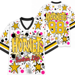 ChaoticClub Mascot Neon School Name Floral Mesh Jersey
