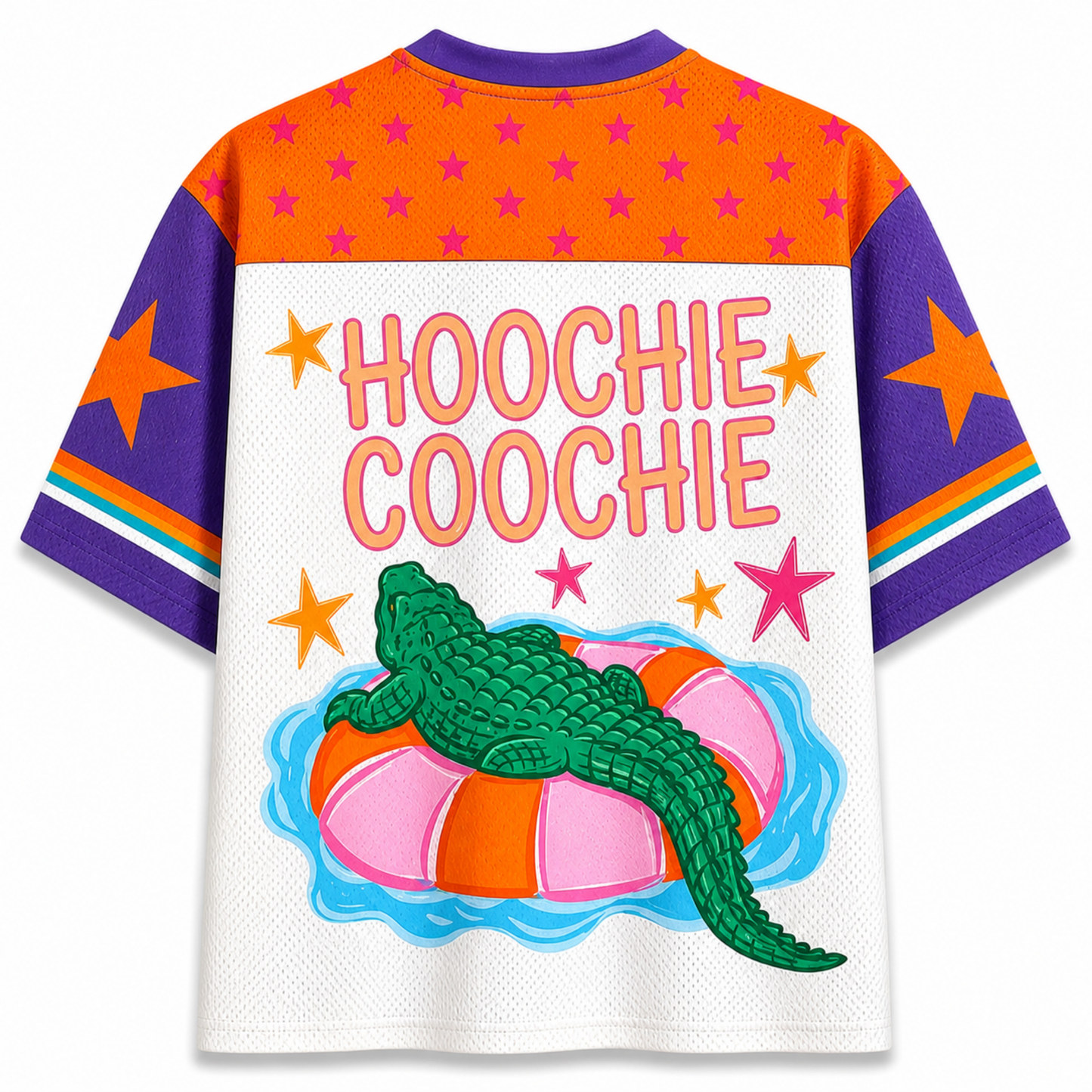 ChaoticClub Funny Gator Hotter Than Hoochie Coochie Mesh Jersey