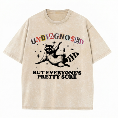 ChaoticClub Undiagnosed Racconn Washed T-Shirt