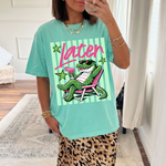 ChaoticClub Summer Later Crocodile Cocktail Neon T-Shirt