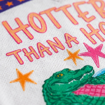 ChaoticClub Funny Gator Hotter Than Hoochie Coochie Mesh Jersey
