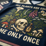 ChaoticClub All Plants Are Edible Some Only Once Mesh Jersey