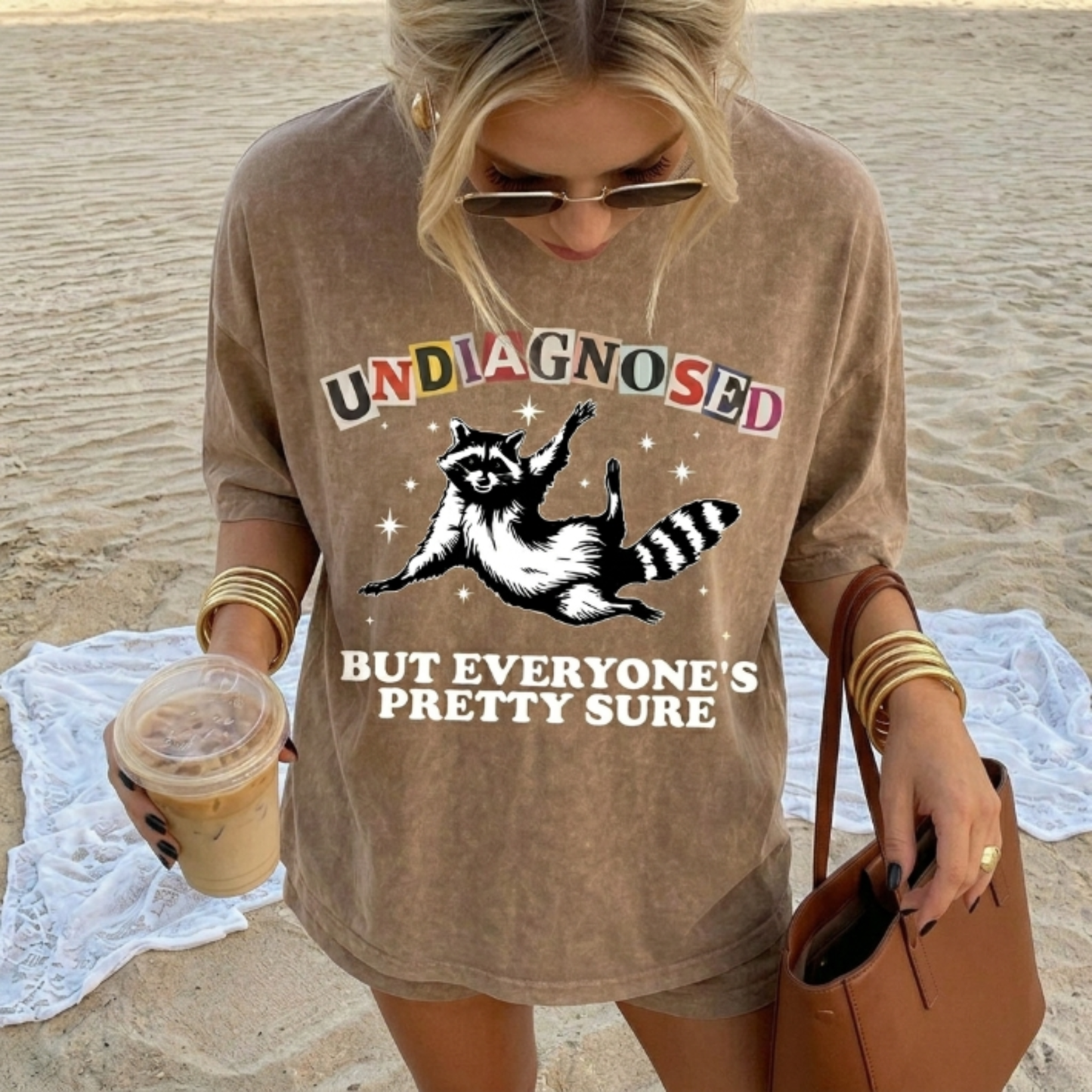 ChaoticClub Undiagnosed Racconn Washed T-Shirt