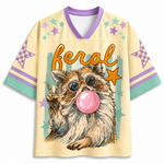 Chaotic Club Feral Summer Striped Raccoon Mesh Jersey