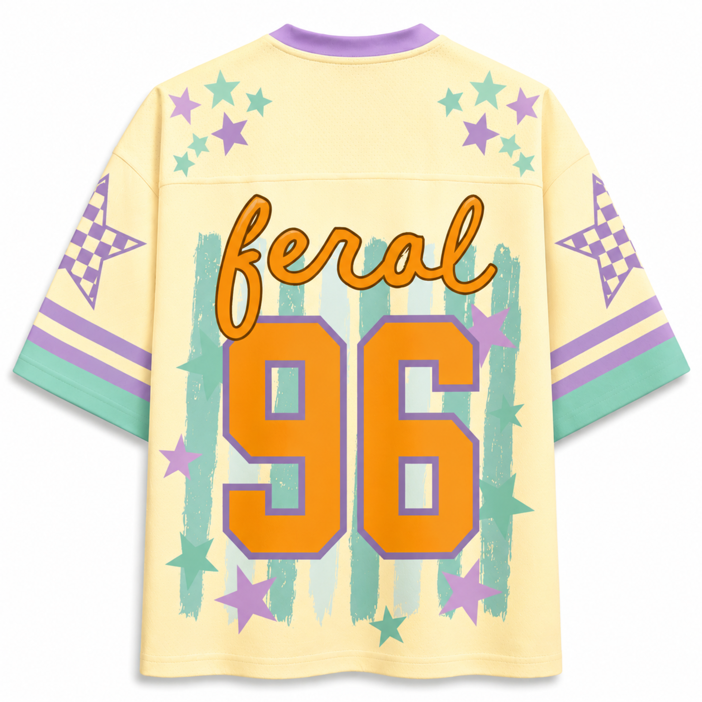 Chaotic Club Feral Summer Striped Raccoon Mesh Jersey