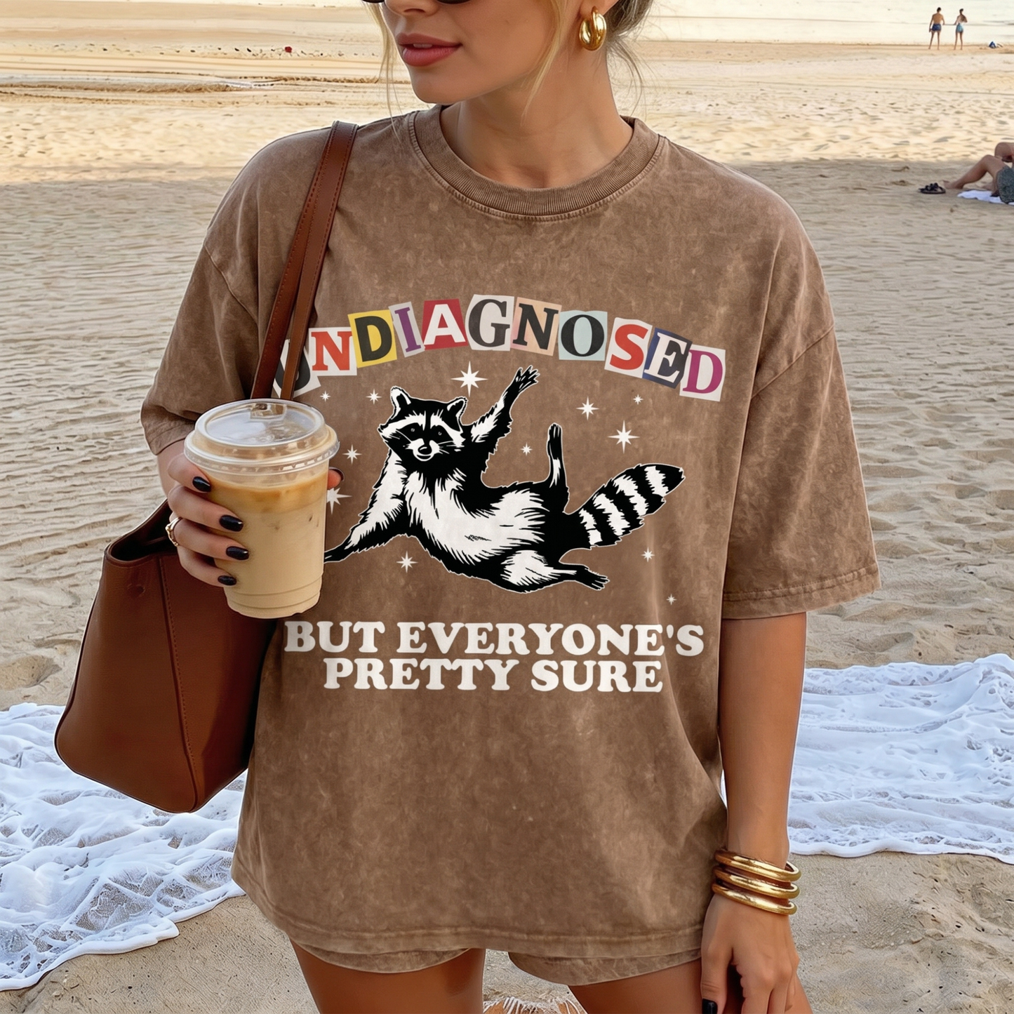 ChaoticClub Undiagnosed Racconn Washed T-Shirt