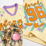 Chaotic Club Feral Summer Striped Raccoon Mesh Jersey