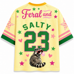 ChaoticClub Feral and Salty Bubble Gum Raccoon Summer Mesh Jersey