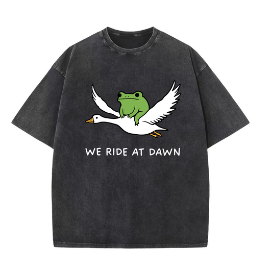 ChaoticClub We Ride At Dawn Washed T-Shirt