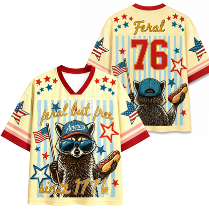 ChaoticClub Striped Feral But Free Mesh Jersey