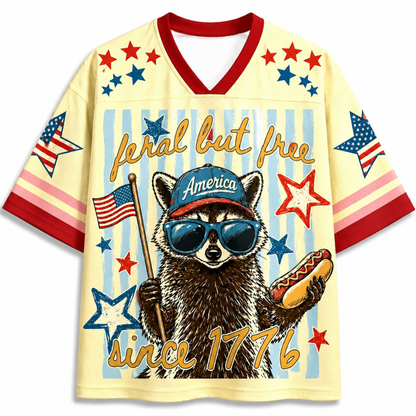 ChaoticClub Striped Feral But Free Mesh Jersey