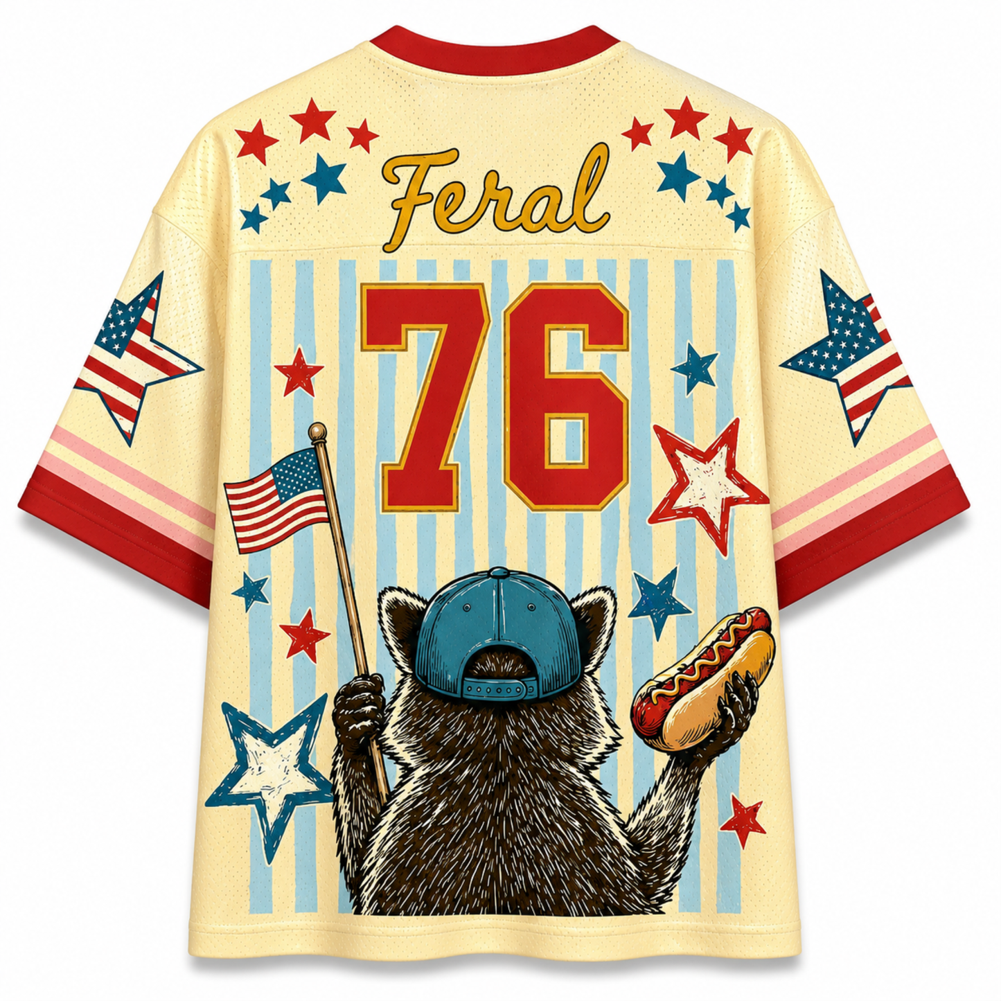 ChaoticClub Striped Feral But Free Mesh Jersey
