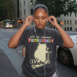 ChaoticClub Off To Commit Tomfoolery Raccoon Wash T-Shirt