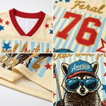 ChaoticClub Striped Feral But Free Mesh Jersey