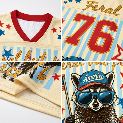 ChaoticClub Striped Feral But Free Mesh Jersey