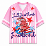 ChaoticClub Chill Founth Out Crocodile 1776 Summer Mesh Jersey
