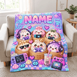 Chaotic Club Personalized Cute Dumpling Daily Life Fleece Blanket