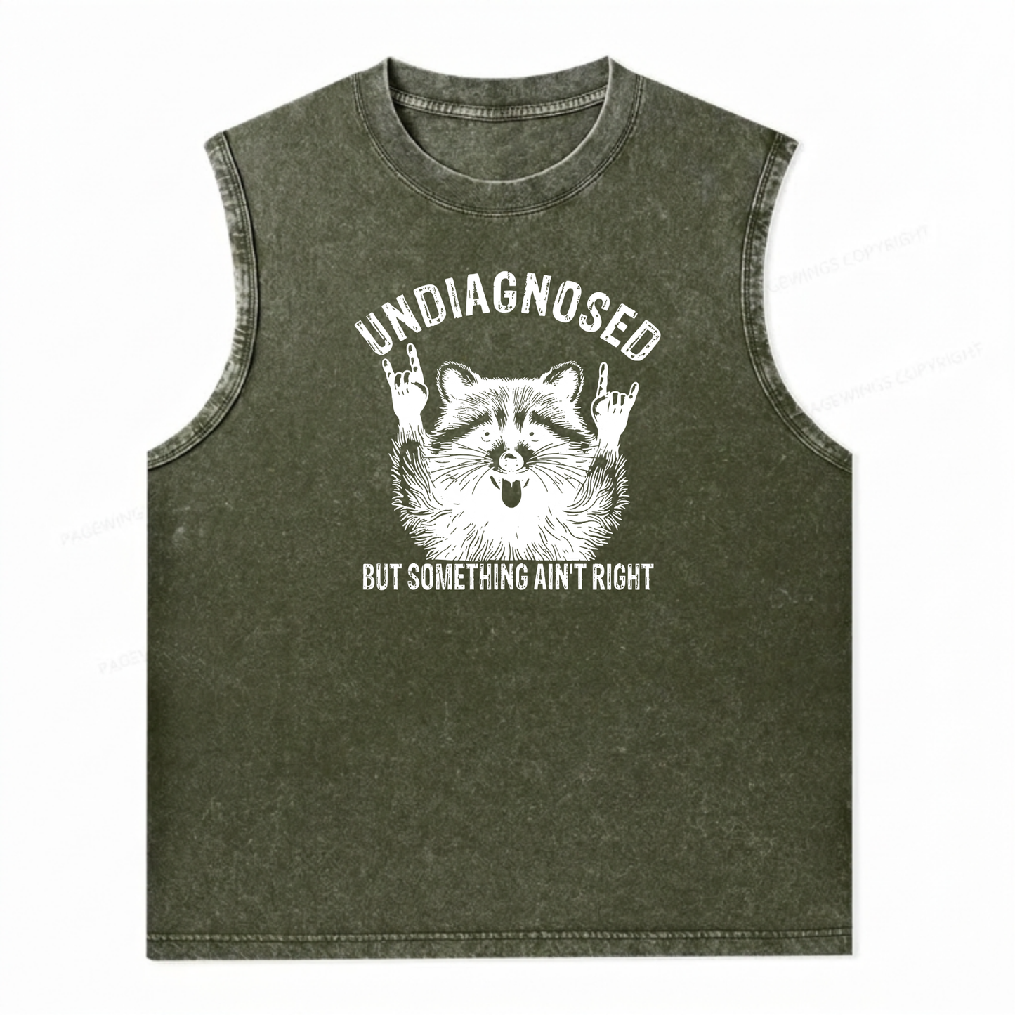 ChaoticClub Undiagnosed Rock Raccoon Wash Tanktop