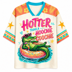 ChaoticcClub Hotter Than A Hoochie Coochie Crocodile Mesh Jersey - Back View Design