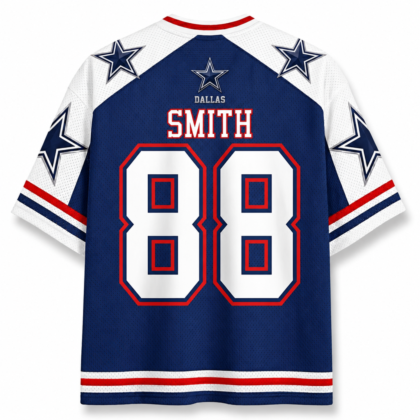 ChaoticClub Personalized Cowboys Dallas Mesh Jersey