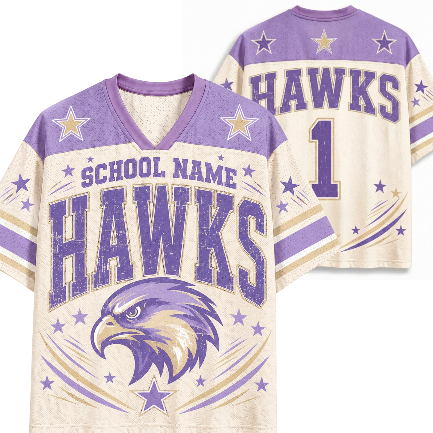 Chaotic Club Retro School Mascot School Spirit Team Mesh Jersey