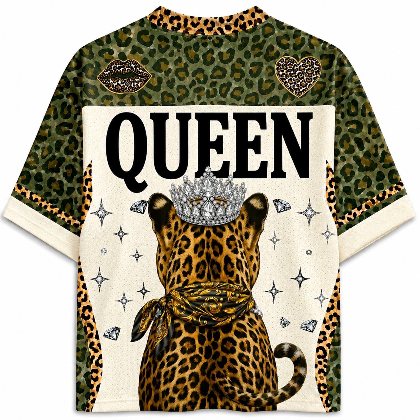 ChaoticClub Extra Boujee Leopard Mesh Jersey