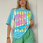 ChaoticClub Summer After While Crocodile Neon T-Shirt