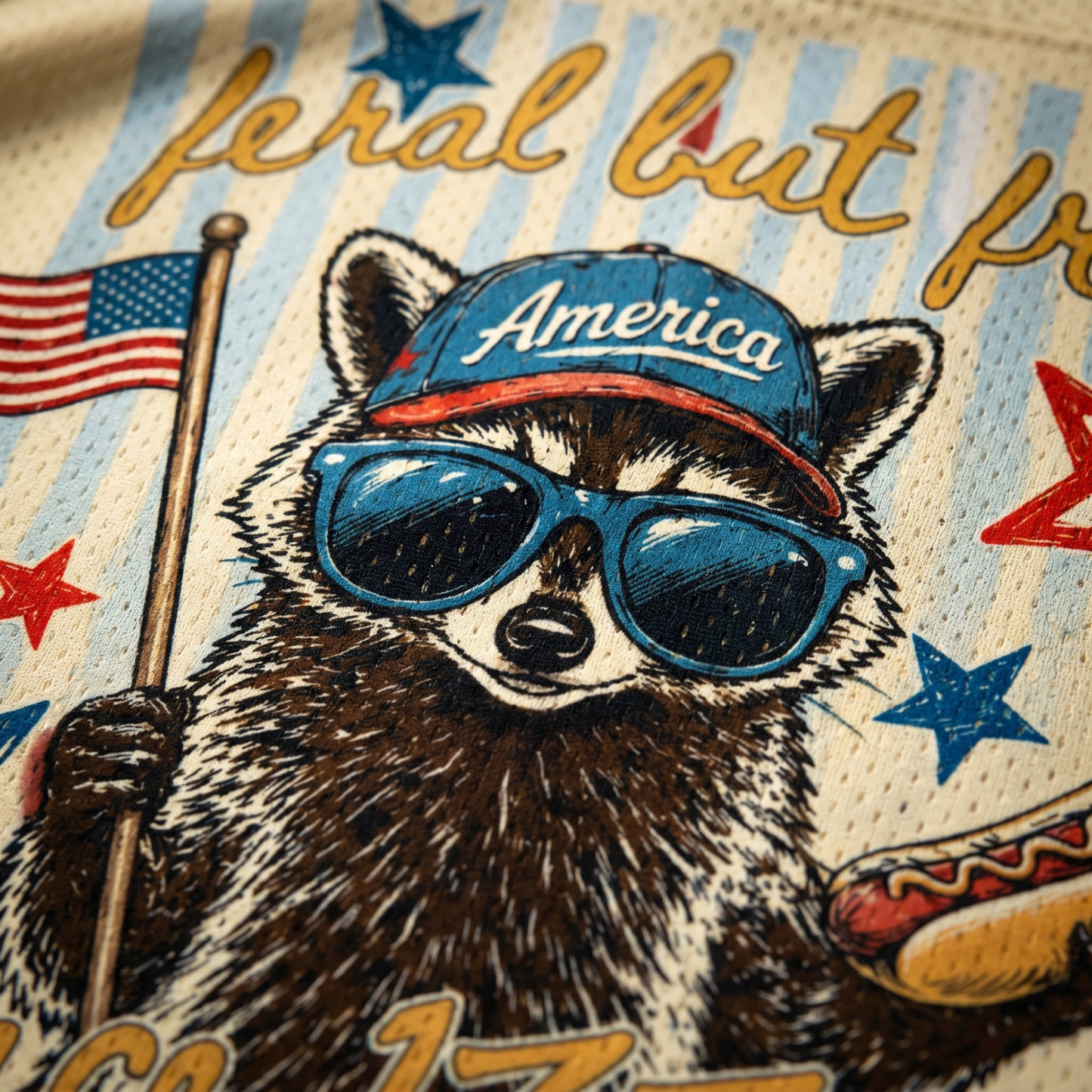 ChaoticClub Striped Feral But Free Mesh Jersey