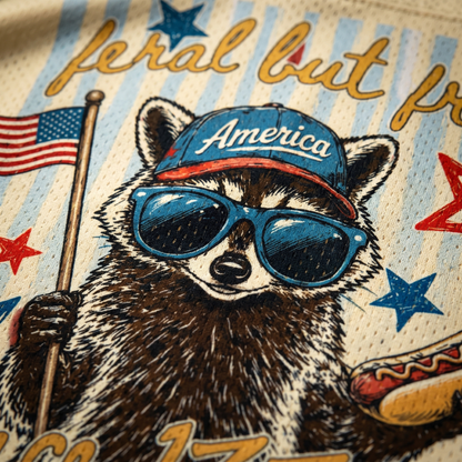 ChaoticClub Striped Feral But Free Mesh Jersey