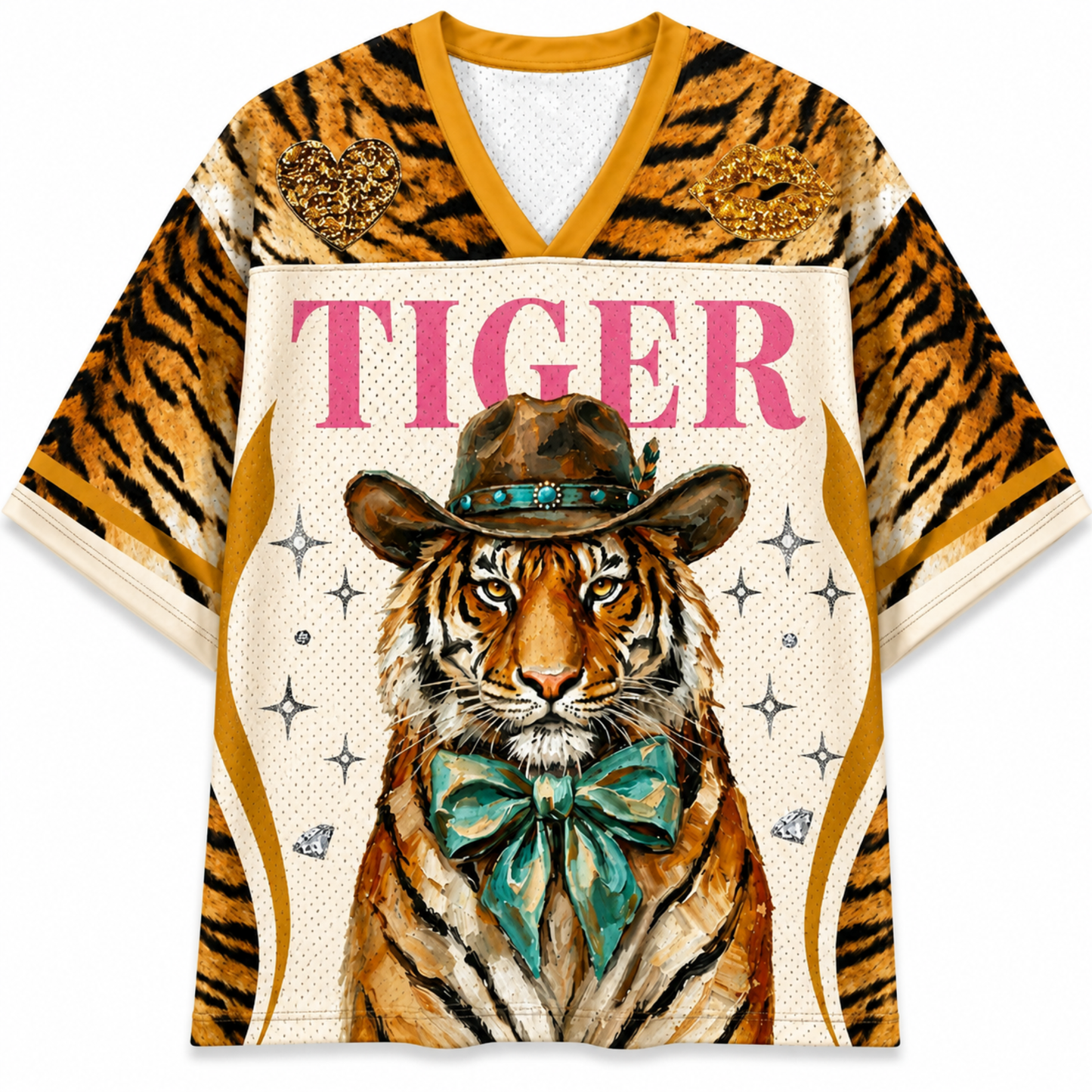 ChaoticClub Western Coquette Tiger Mesh Jersey