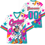 ChaoticcClub Cowboys Stars & Pink Stripes Mascot Mesh Jersey