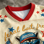 ChaoticClub Striped Feral But Free Mesh Jersey