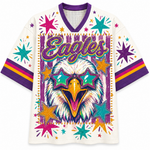 ChaoticcClub Eagles Stars & Pink Stripes Mascot Mesh Jersey