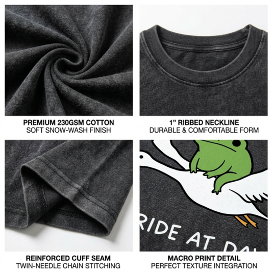 ChaoticClub We Ride At Dawn Washed T-Shirt