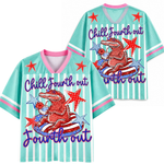 ChaoticClub Chill Founth Out Crocodile 1776 Summer Mesh Jersey