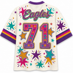 ChaoticcClub Eagles Stars & Pink Stripes Mascot Mesh Jersey