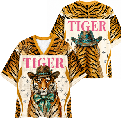 ChaoticClub Western Coquette Tiger Mesh Jersey